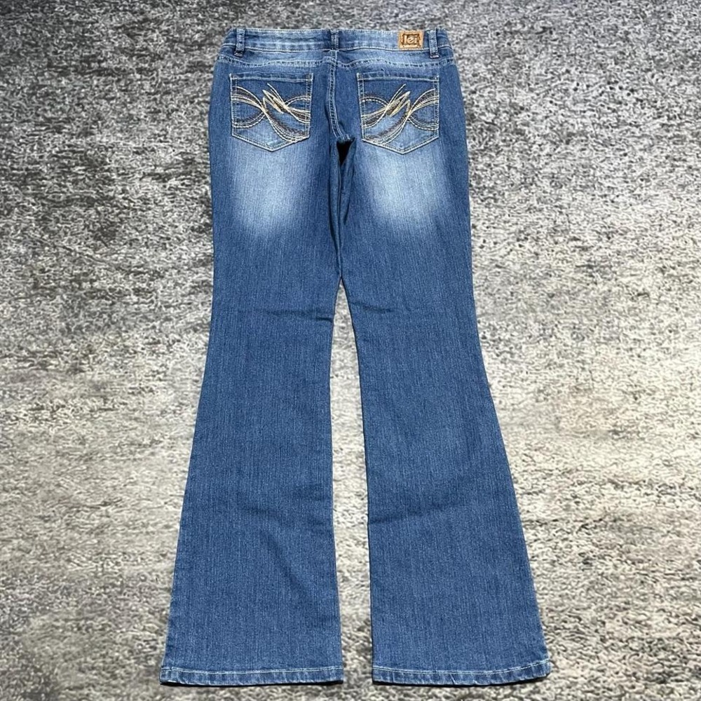 Vintage Y2K Lei Jeans Ashley Low Rise Bootcut Flared‎ Grunge Blue 7 JR (29x31)